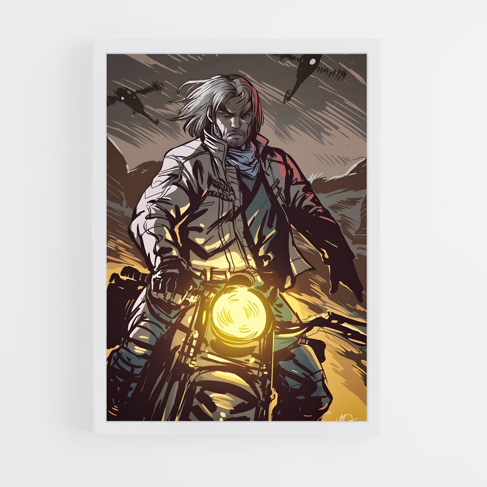 Poster Moto Lumineuse – affiche Tekken (vue 3)